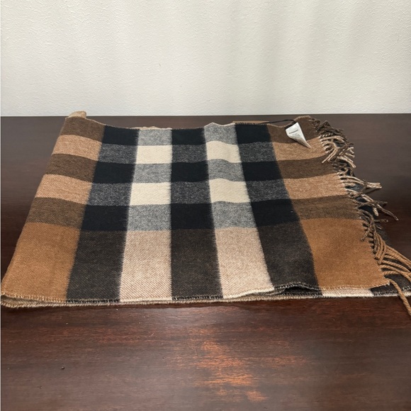 BURBERRY AUTHENTIC CASHMERE SCARF MEGA REVERSIBLE 200*36 - Picture 10 of 12